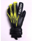 Перчатки вратарские "KELME" Training Level Goalkeeper Gloves, чёрно-жёлтые, р.6 Чёрный-фото 3 additional image